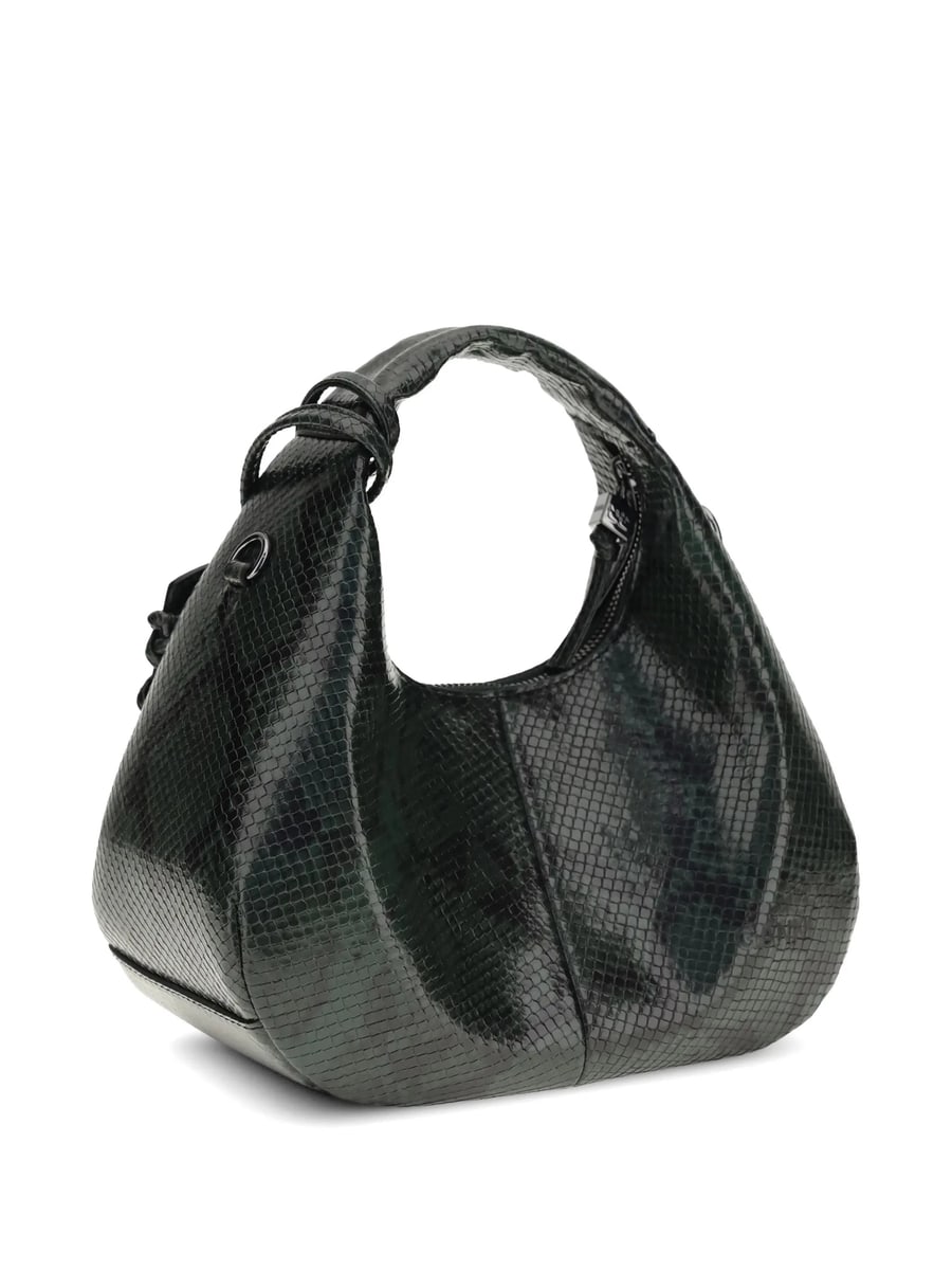 Ganni Ganni Mini Snake-effect Shoulder Bag, view 4