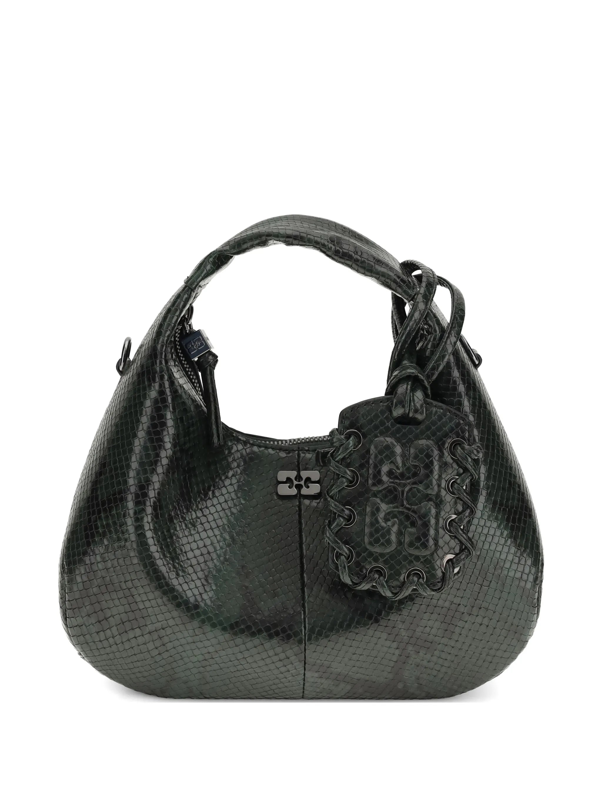 Ganni Ganni Mini Snake-effect Shoulder Bag