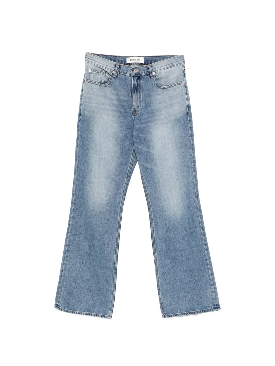 Tonywack Tonywack Cotton Faded Wide- Leg Jeans