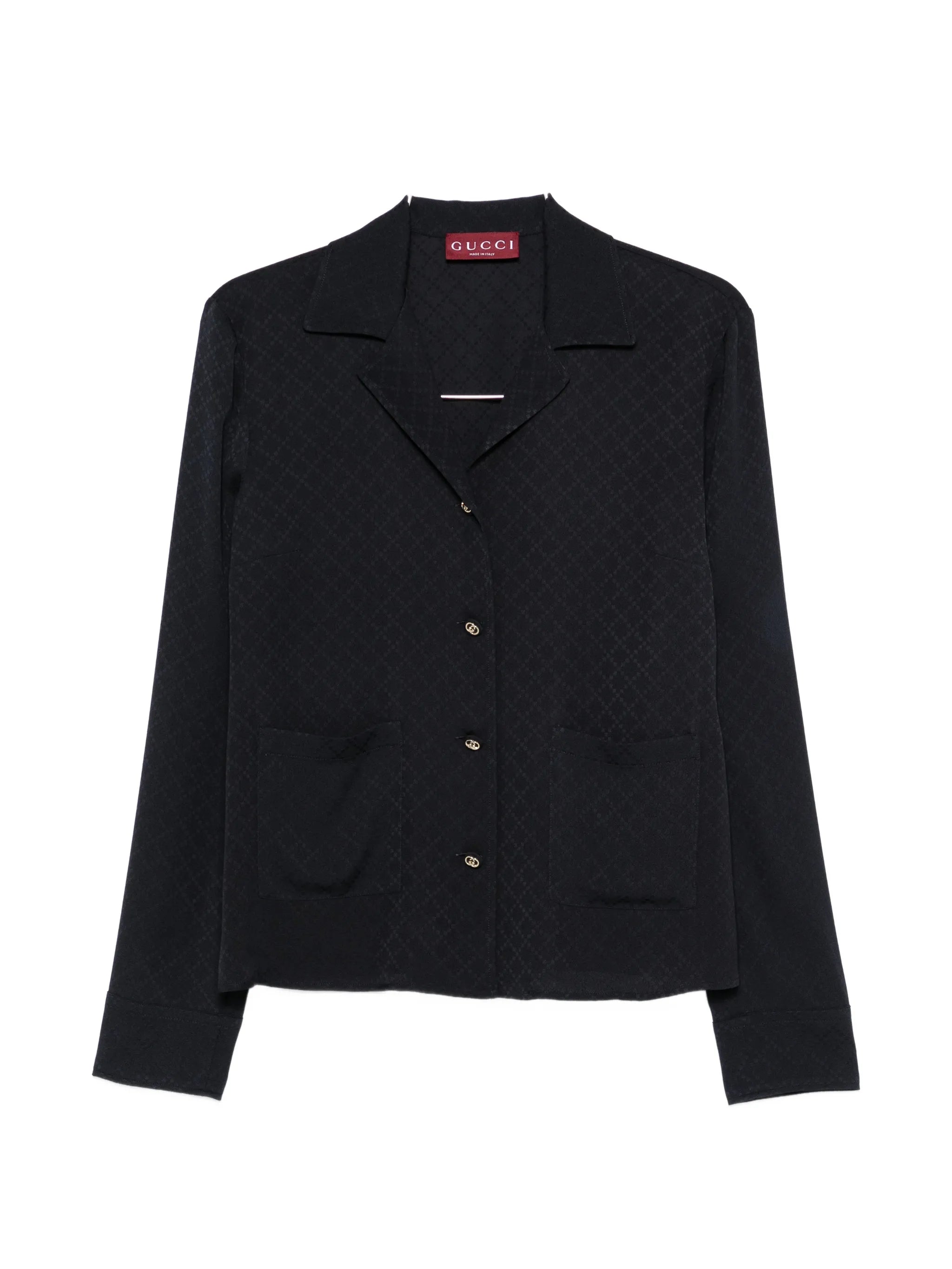 Gucci Gucci Diamond-pattern Buttoned Shirt
