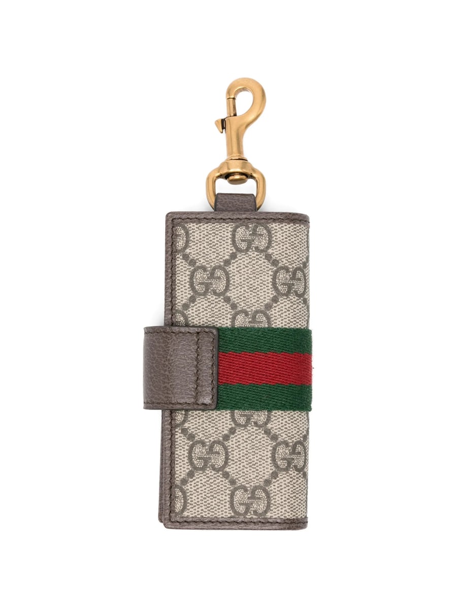Gucci Gucci Ophidia Logo Stripe Keyring, view 3
