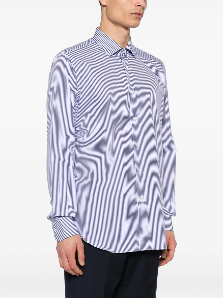 Mazzarelli Mazzarelli Striped Button Shirt, view 2