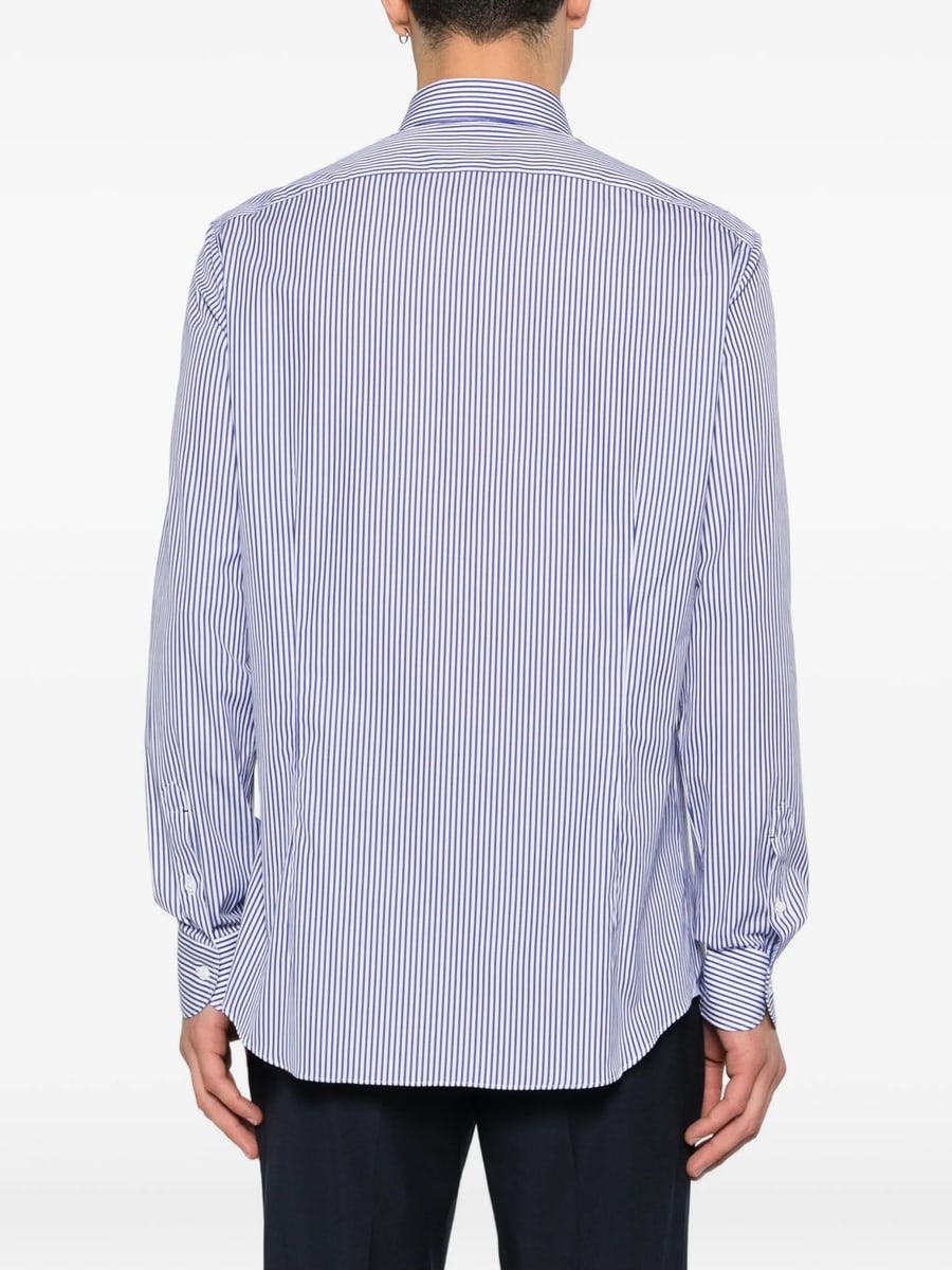 Mazzarelli Mazzarelli Striped Button Shirt, view 3