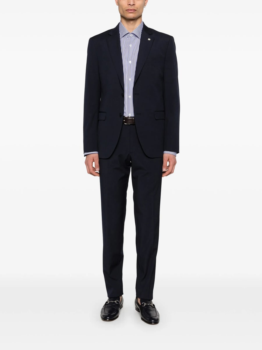Mazzarelli Mazzarelli Striped Button Shirt, view 5