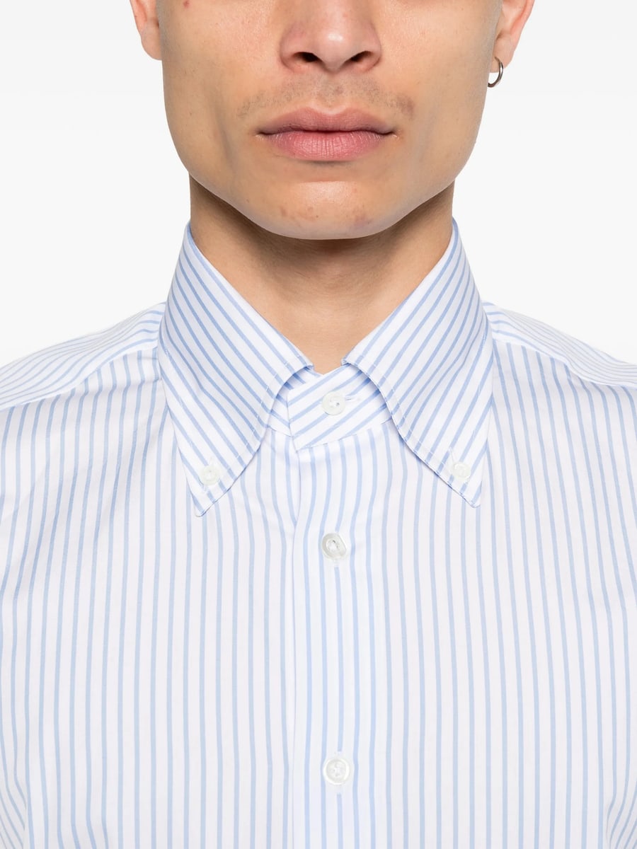 Mazzarelli Mazzarelli Striped Button-down Shirt, view 2