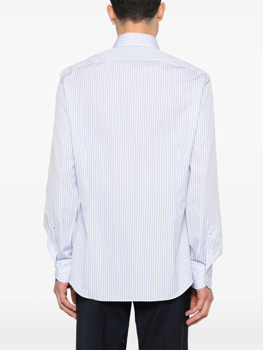 Mazzarelli Mazzarelli Striped Button-down Shirt, view 4