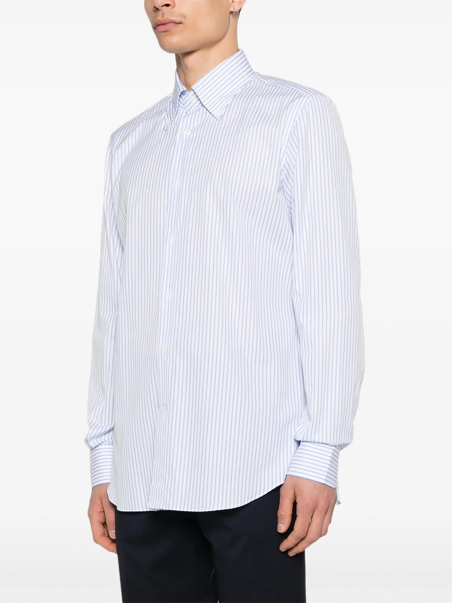 Mazzarelli Mazzarelli Striped Button-down Shirt, view 5
