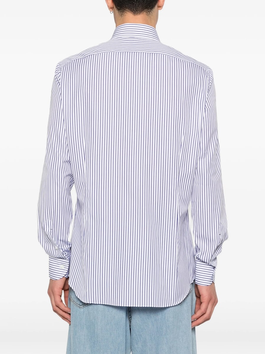 Mazzarelli Mazzarelli Striped Button-down Shirt, view 2