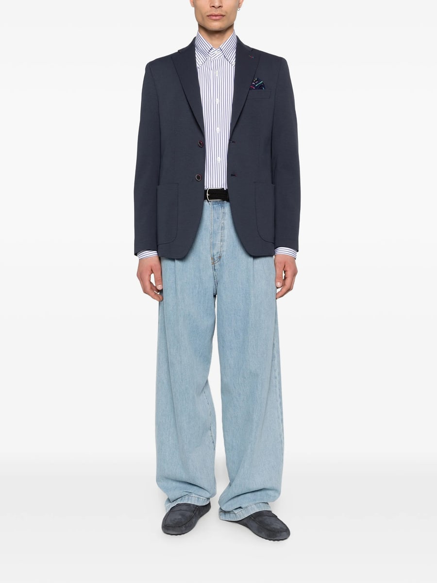 Mazzarelli Mazzarelli Striped Button-down Shirt, view 3