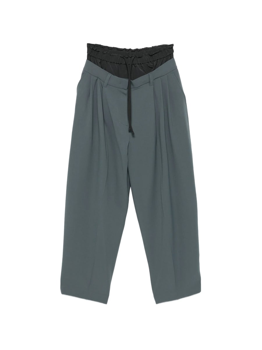 System System Pleated Drawstring Trousers