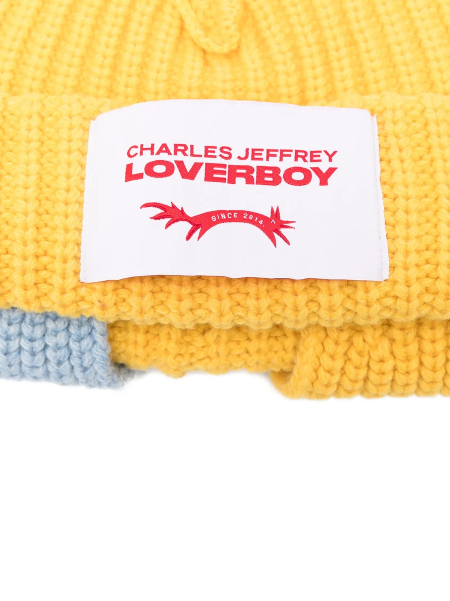 Charles Jeffrey Loverboy Charles Jeffrey Loverboy Chunky Ribbed Beanie Hat, view 3
