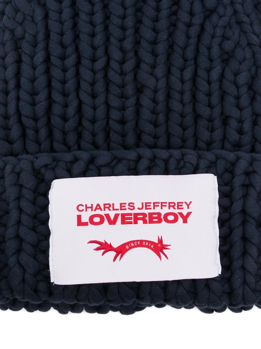 Charles Jeffrey Loverboy Charles Jeffrey Loverboy Chubby Logo-patch Beanie Hat, view 3