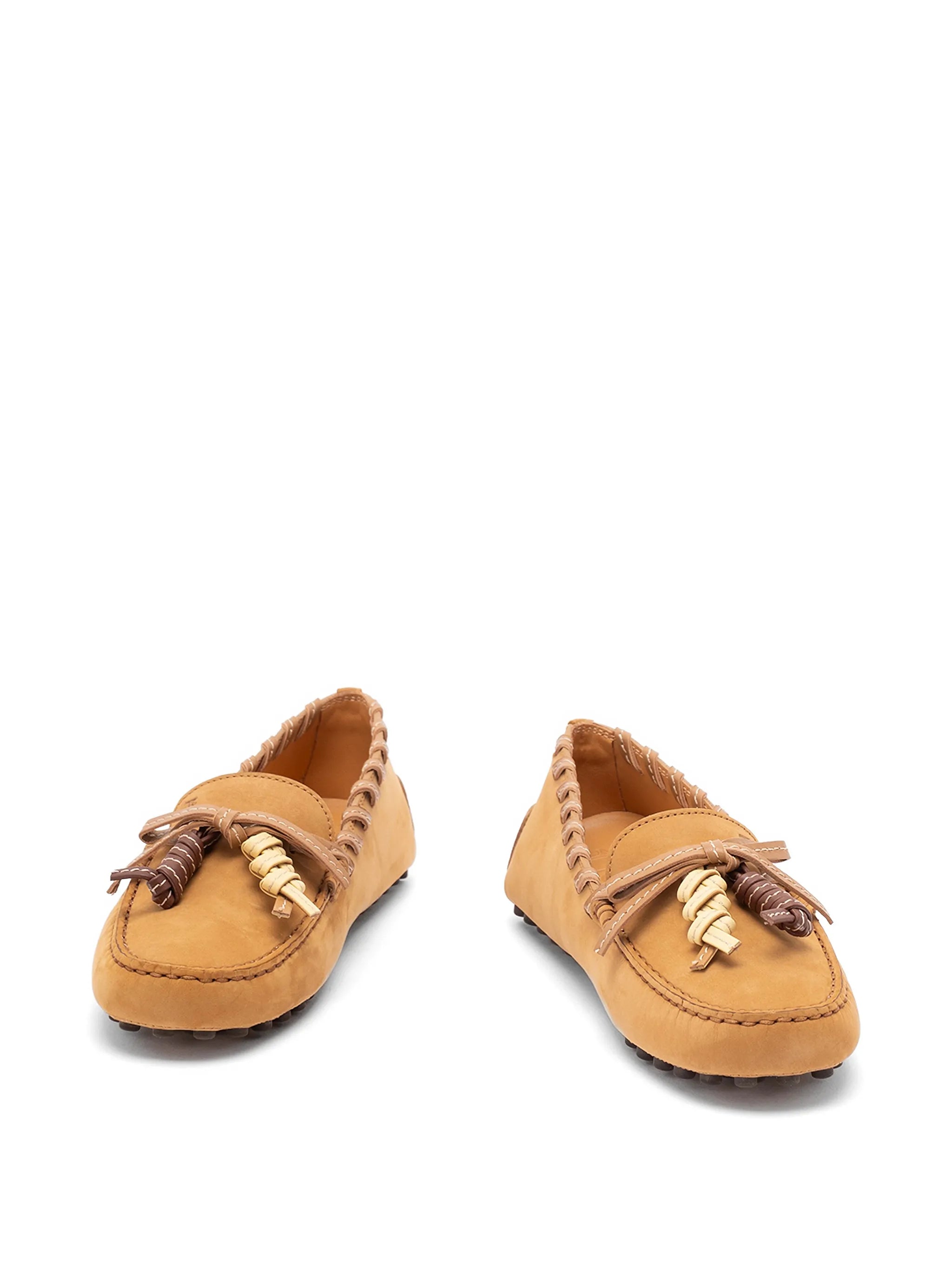 Tod's Tod's Braided Tassel Leather Loafers, view 2