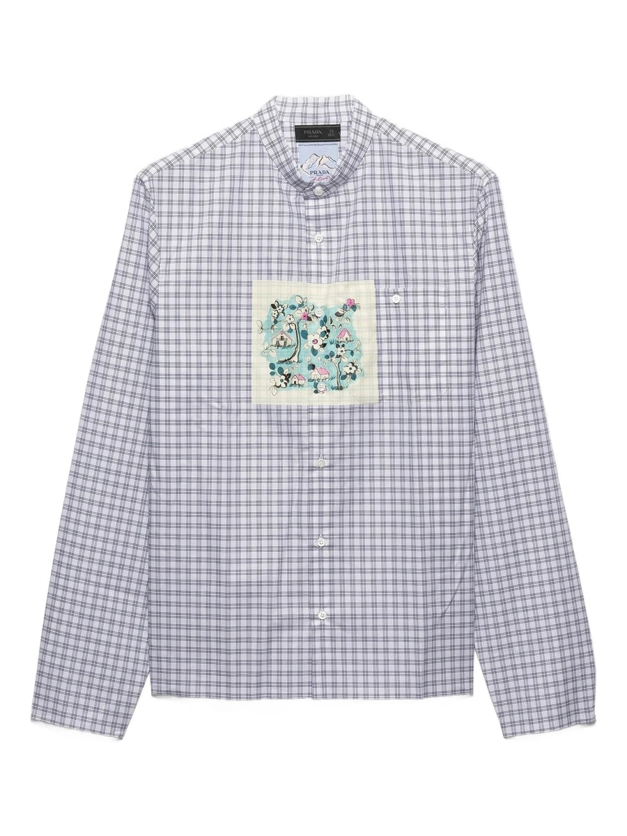 Prada Prada Check-pattern Pocket Shirt