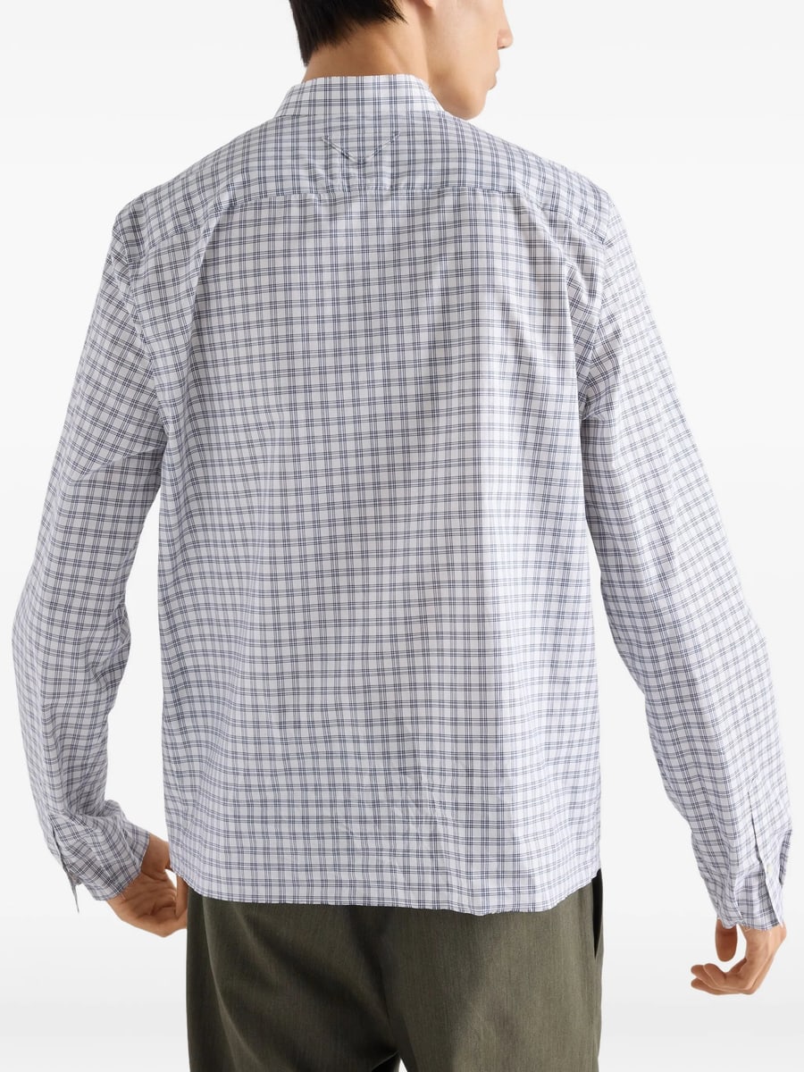 Prada Prada Check-pattern Pocket Shirt, view 3