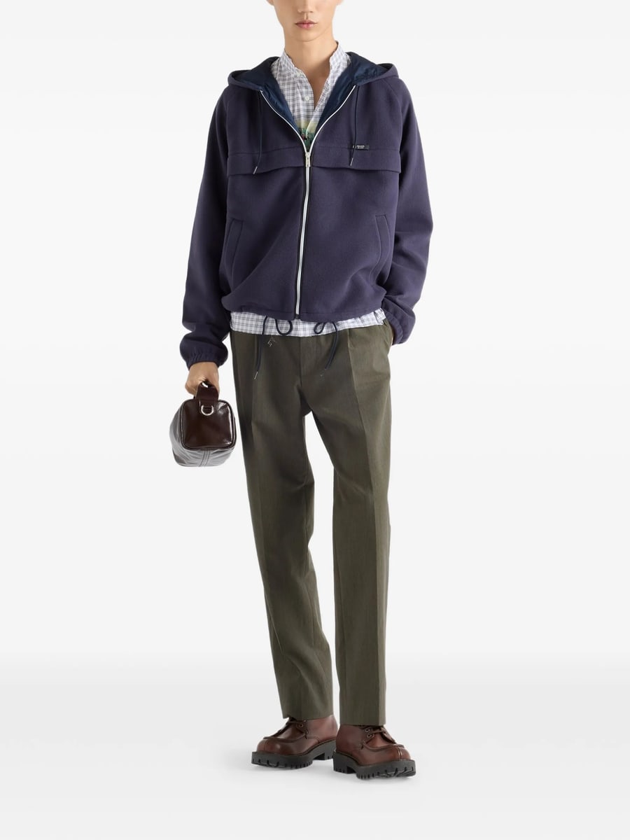 Prada Prada Check-pattern Pocket Shirt, view 4