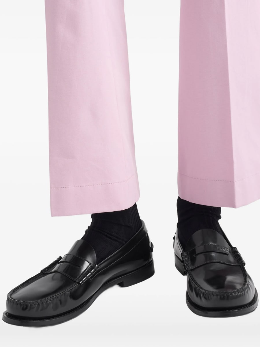 Prada Prada Brushed-leather Loafers, view 2