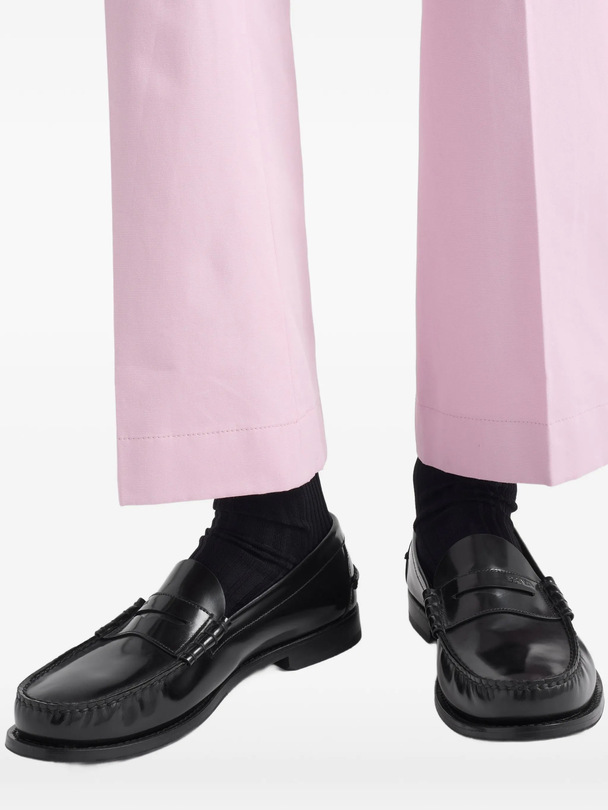Prada Prada Brushed-leather Loafers, view 2