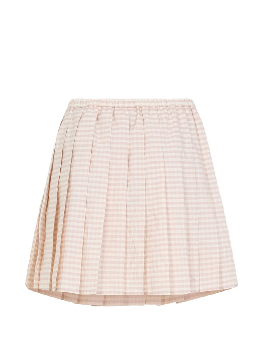 Moncler Moncler Gingham Pleated Skirt, view 3