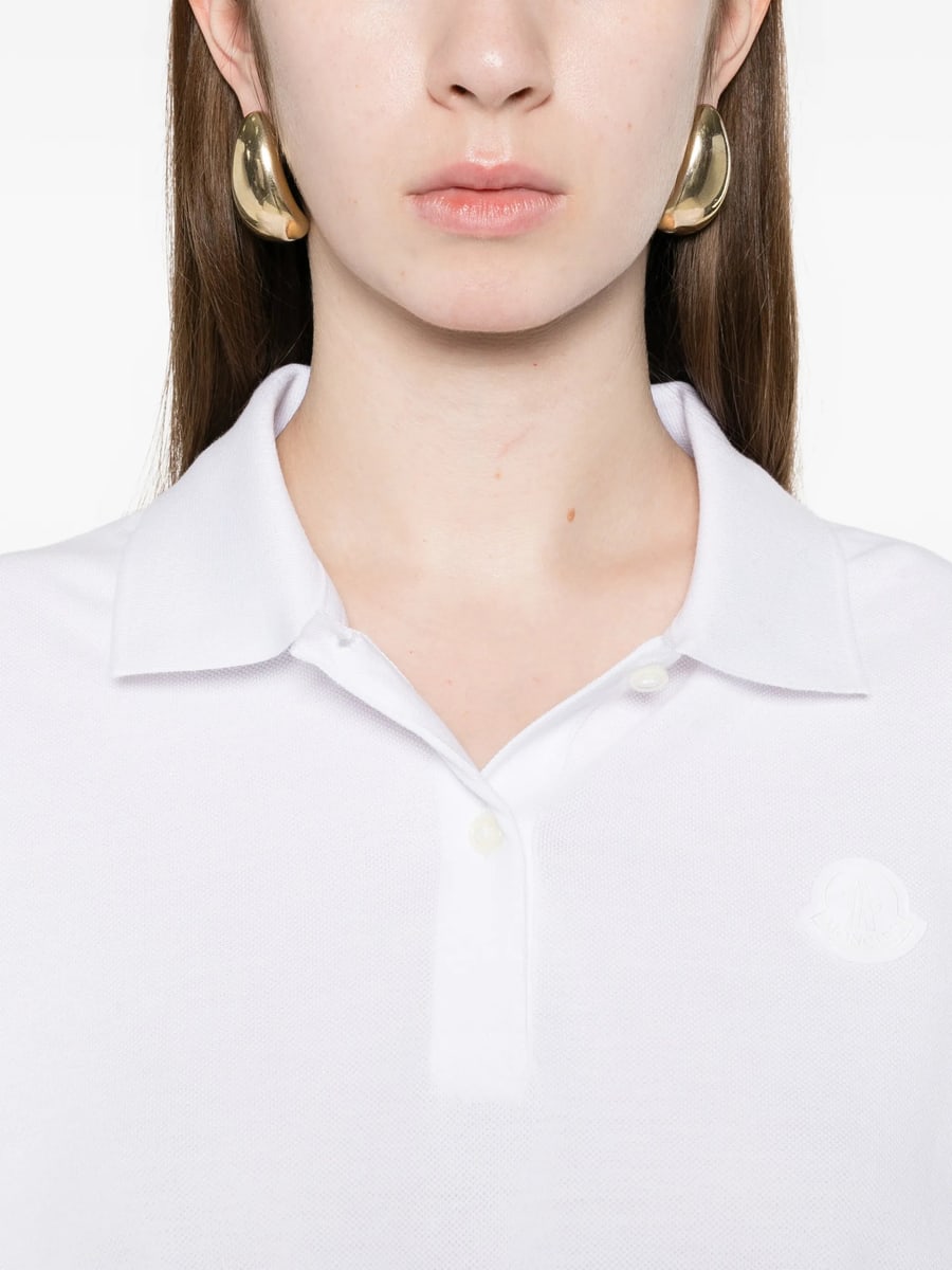 Moncler Moncler Drawstring-hem Polo Top, view 2