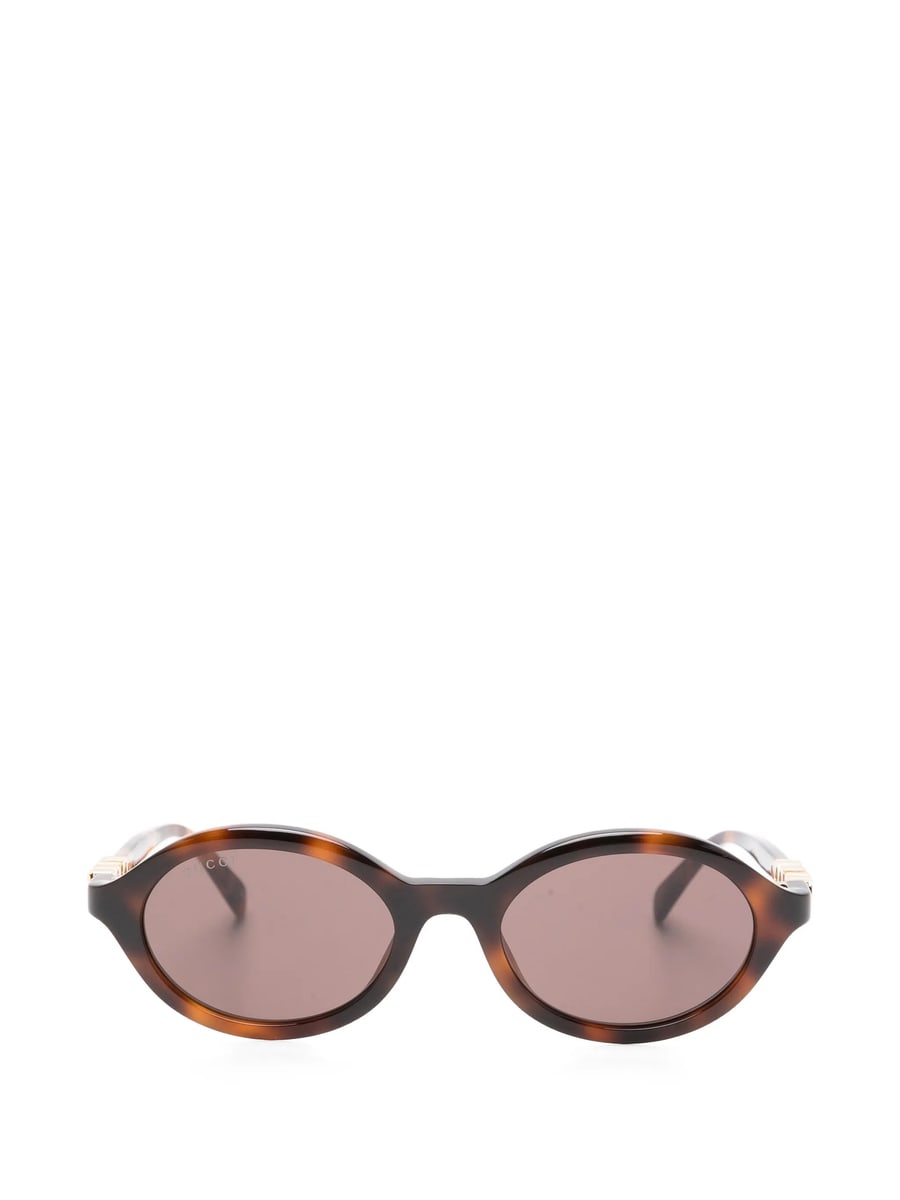 Gucci Gucci Logo Oval-frame Sunglasses
