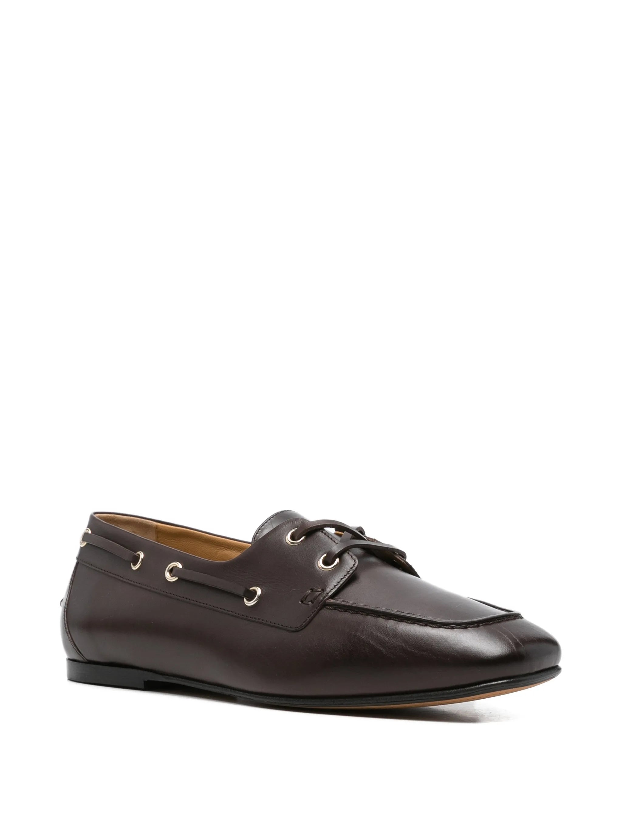 Henderson Baracco Henderson Baracco Paola Eyelet Lace-up Boat Shoes, view 2