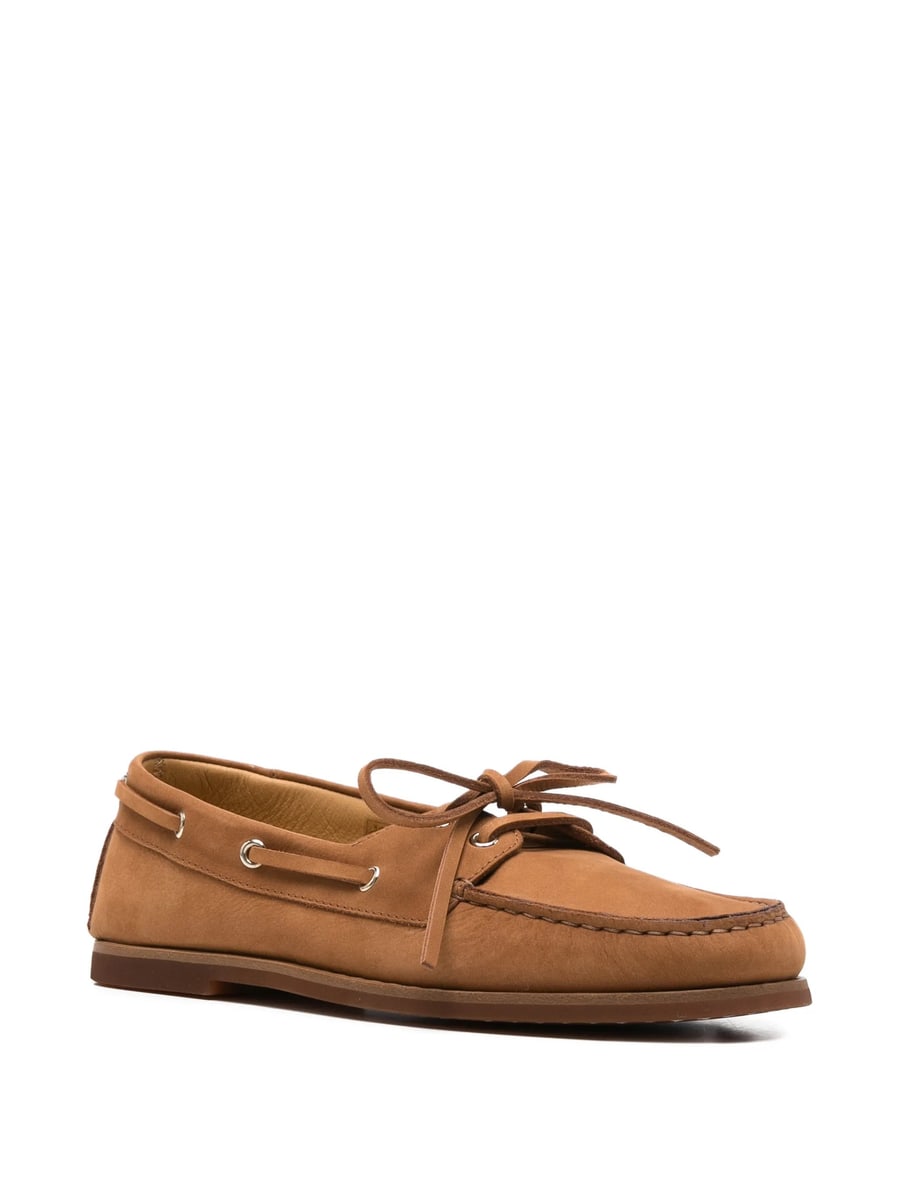 Henderson Baracco Henderson Baracco Zelia Lace-up Detail Boat Shoes, view 2
