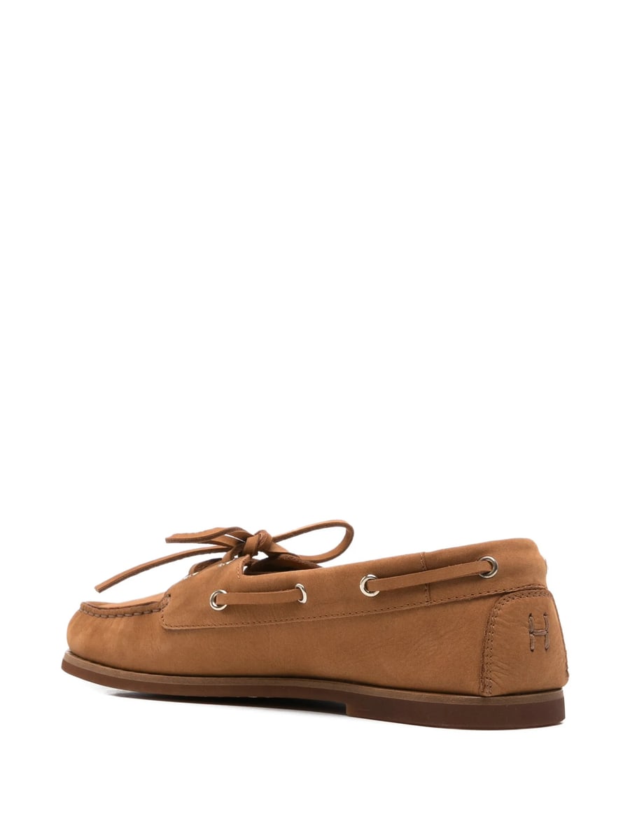 Henderson Baracco Henderson Baracco Zelia Lace-up Detail Boat Shoes, view 3