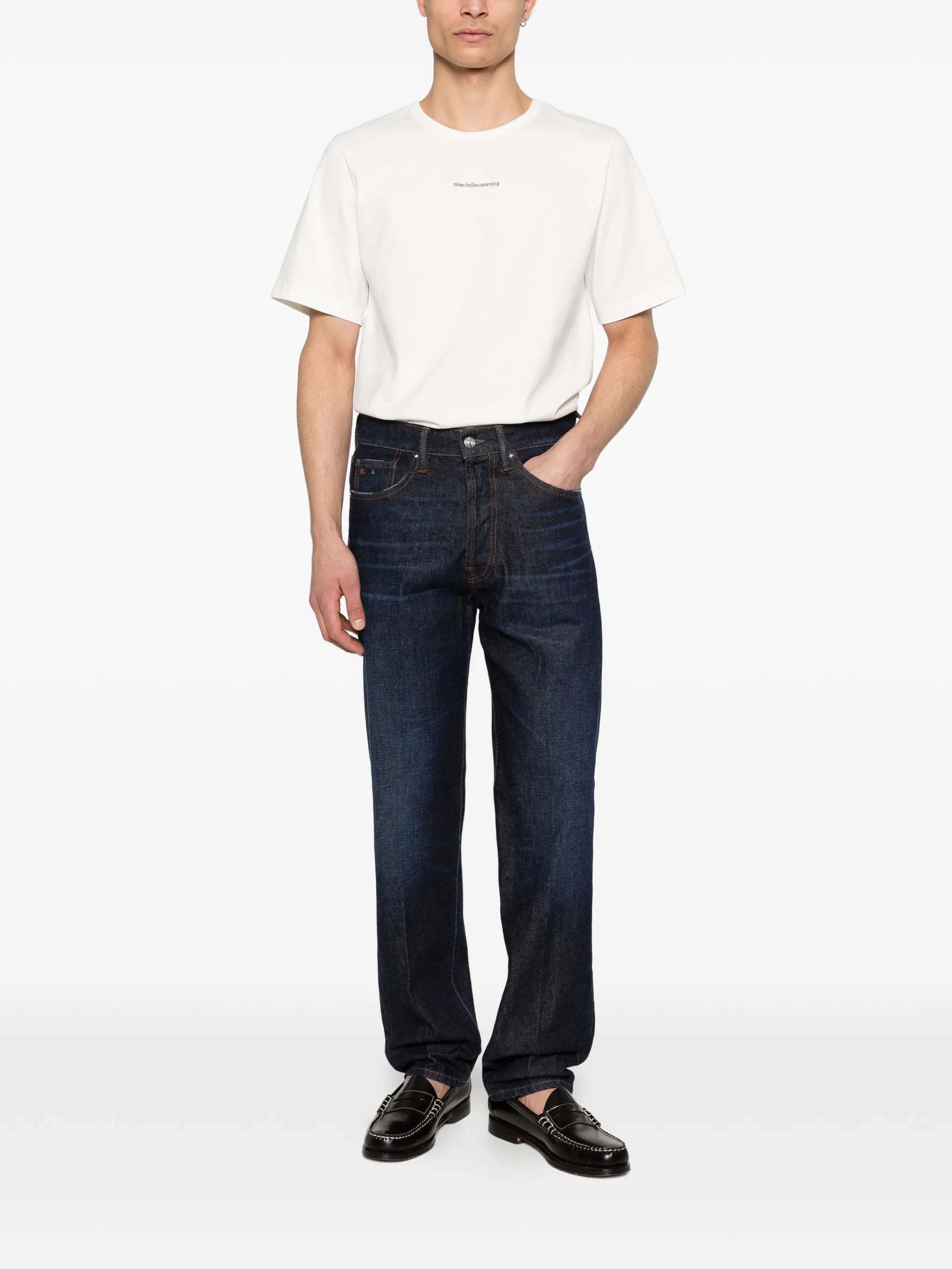 Nine In The Morning Nine In The Morning Nathan Dark Denim Jeans, view 2
