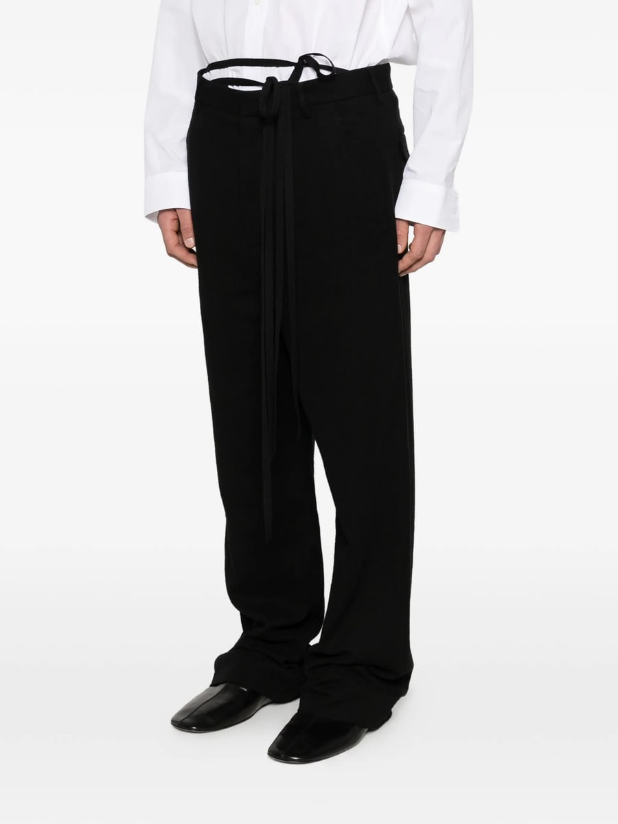 Ann Demeulemeester Ann Demeulemeester Double Gauze Trousers, view 4