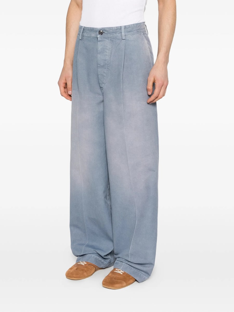 Marni Marni Pleated Button-fastening Trousers, view 3