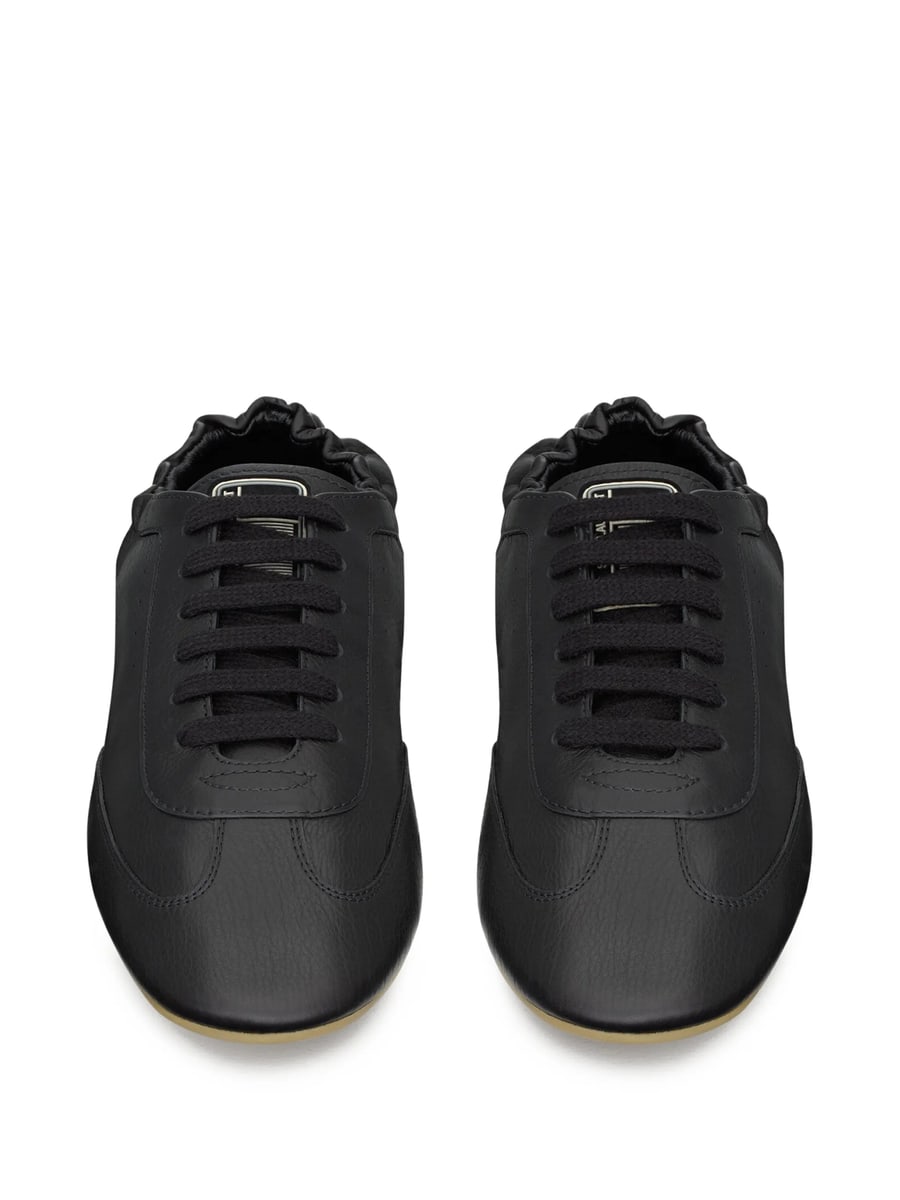 Saint Laurent Saint Laurent Lewis Elasticised-heel Leather Sneakers, view 3