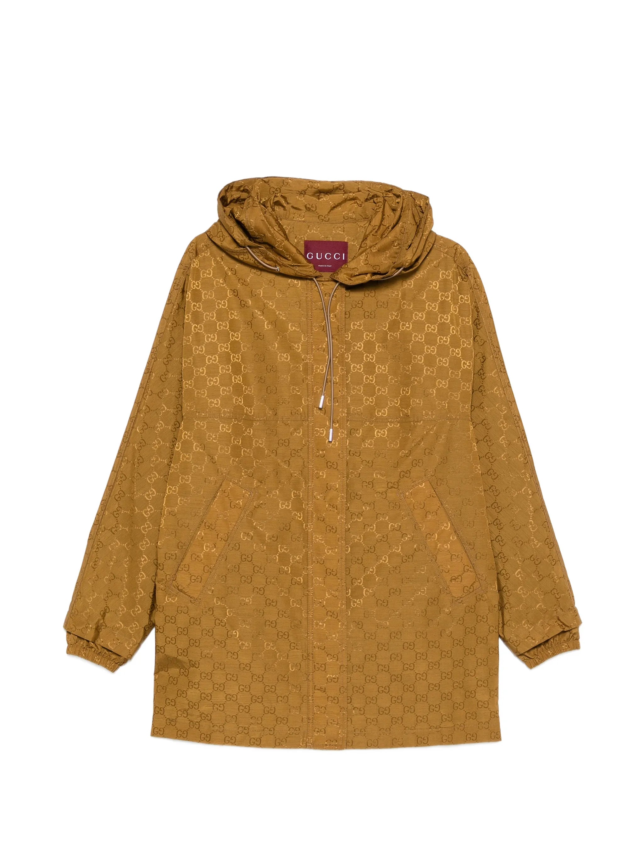Gucci Gucci Hooded Logo-pattern Jacket