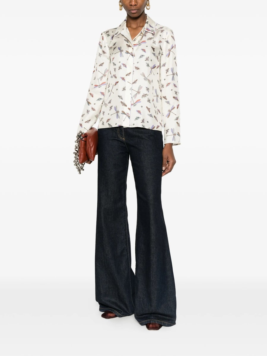 Gucci Gucci Dragonfly-print Shirt, view 5