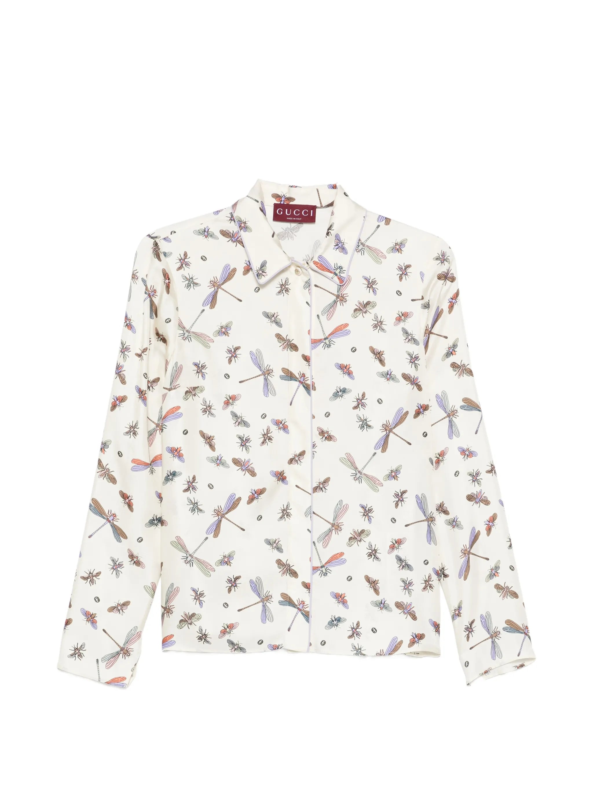 Gucci Gucci Dragonfly-print Shirt
