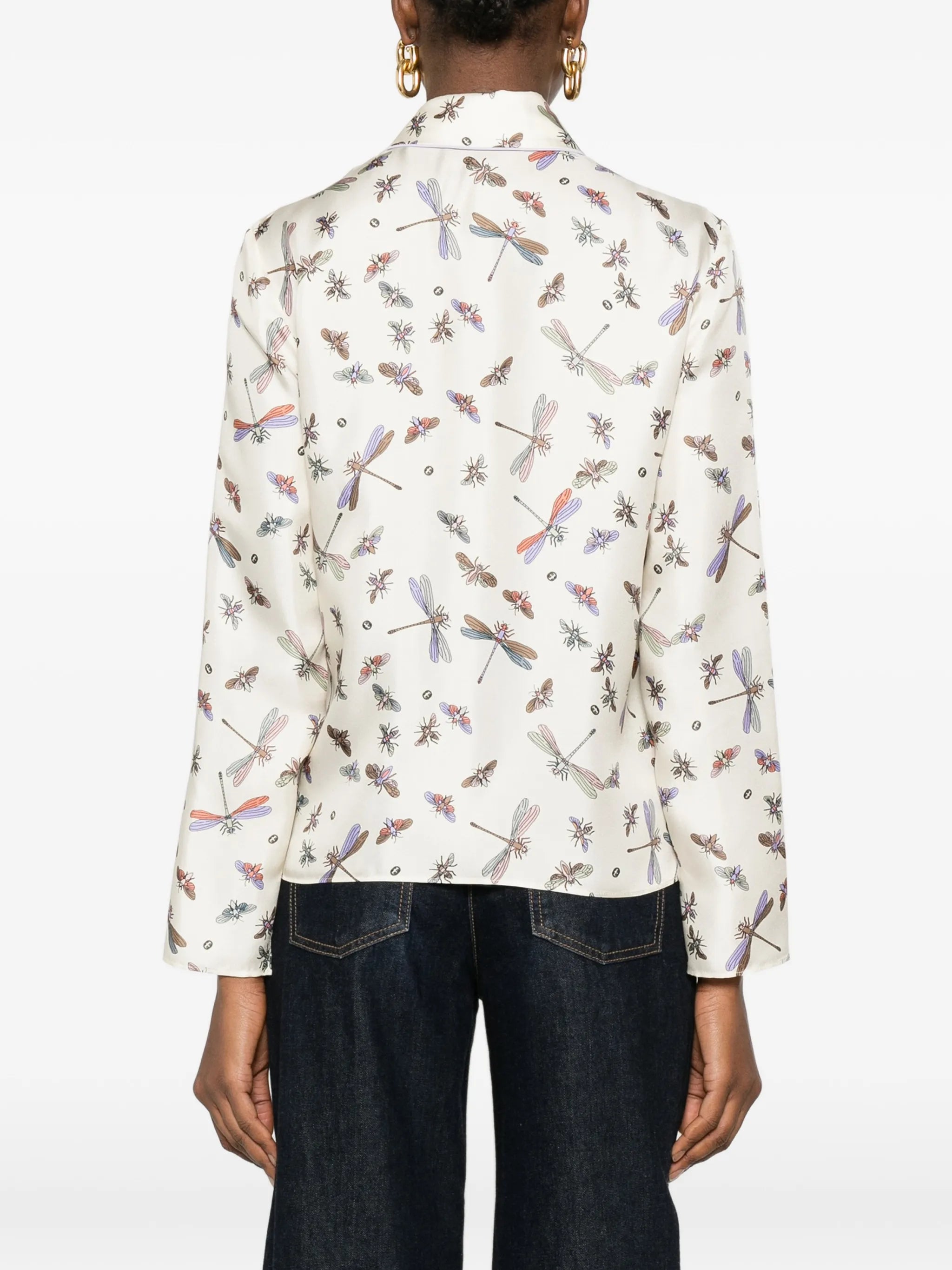 Gucci Gucci Dragonfly-print Shirt, view 2