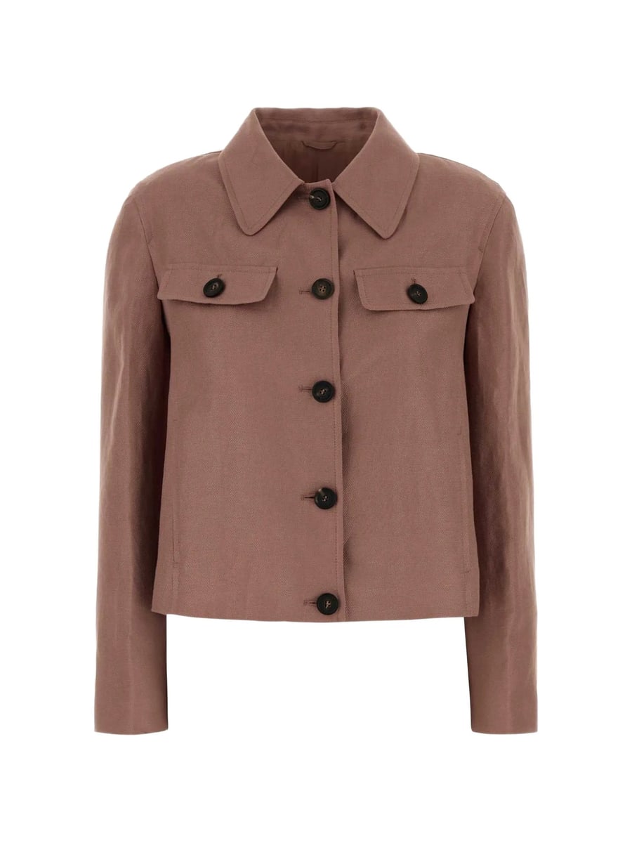 Brunello Cucinelli Brunello Cucinelli Linen Cropped Jacket