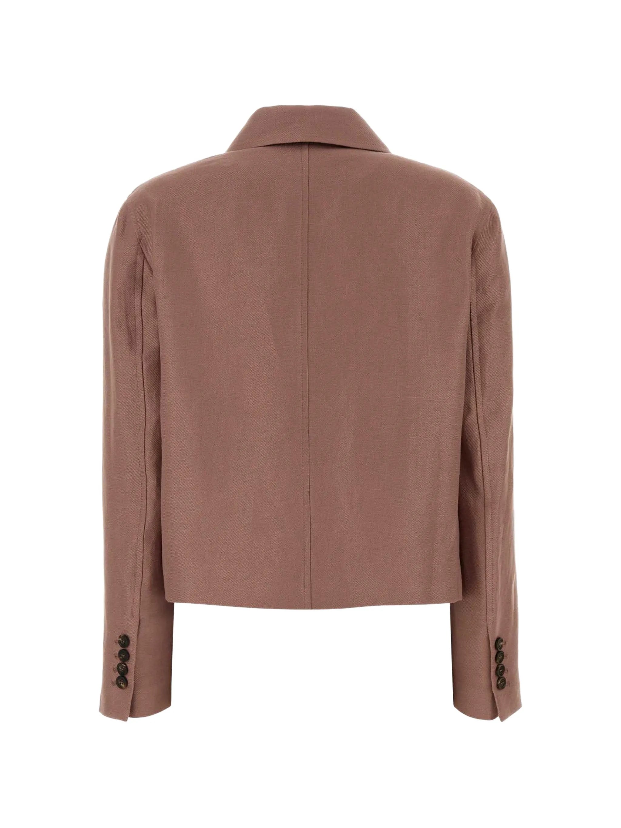 Brunello Cucinelli Brunello Cucinelli Linen Cropped Jacket, view 2