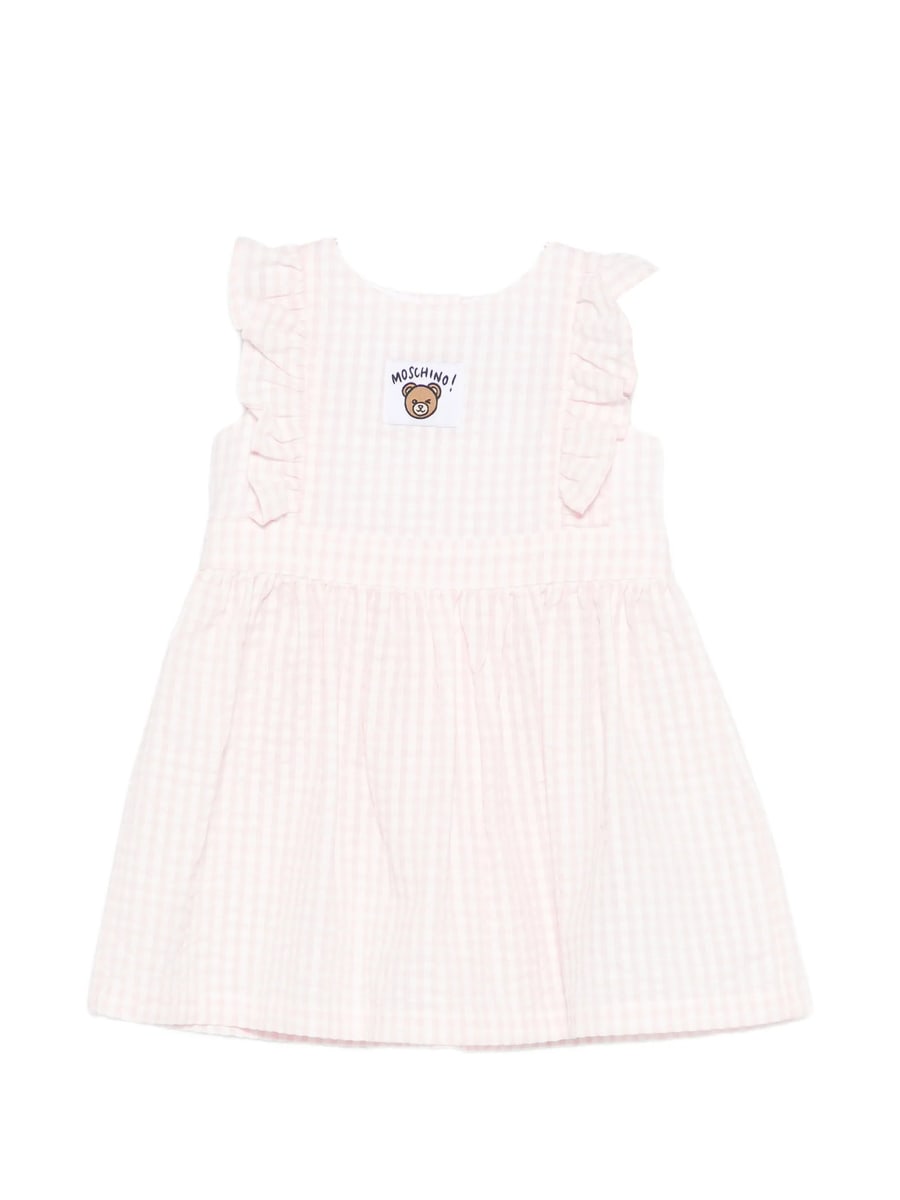 Moschino Moschino Gingham-pattern Ruffled Dress