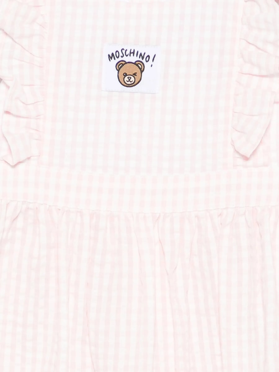 Moschino Moschino Gingham-pattern Ruffled Dress, view 2