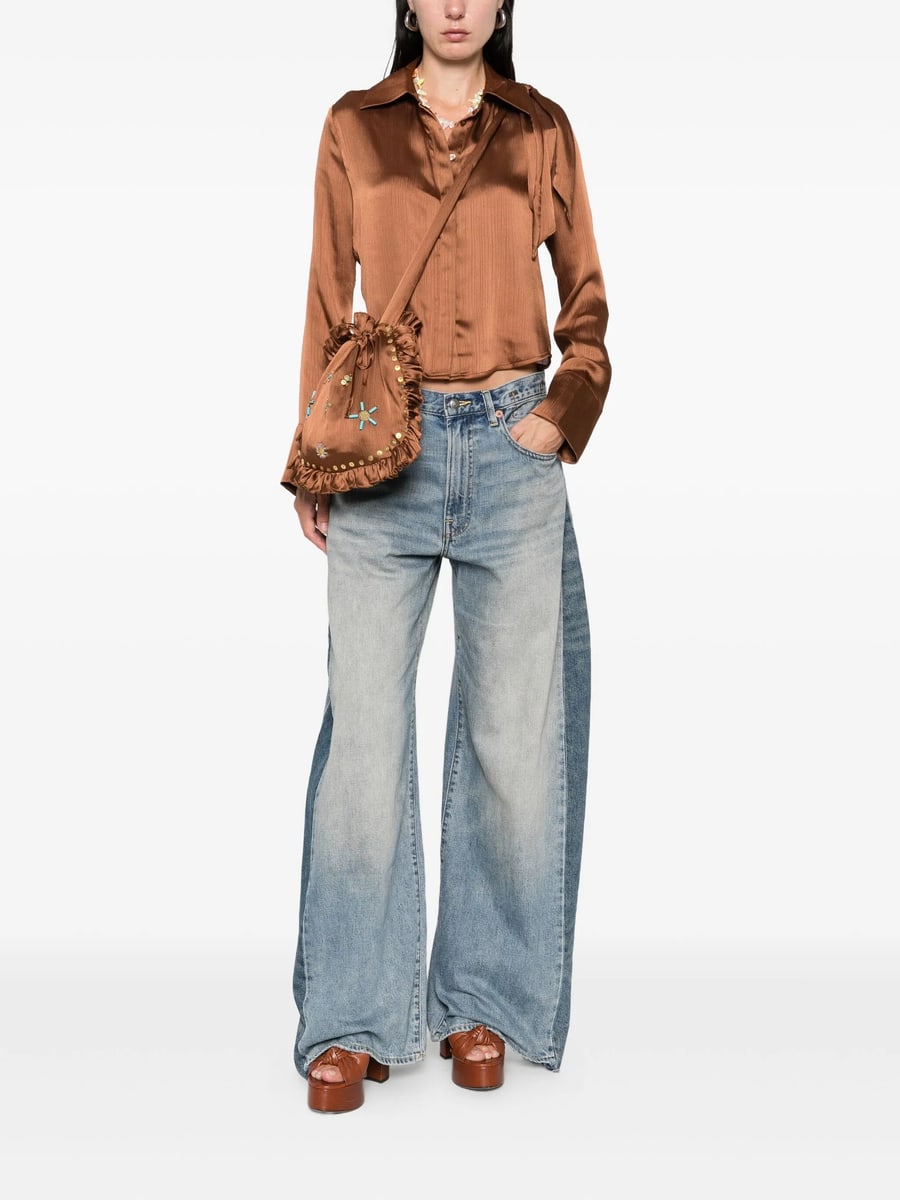 Siedres Siedres Pointed-collar Buttoned Blouse, view 2