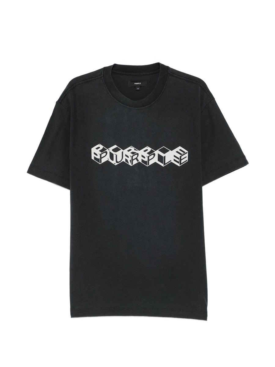 Purple Brand Purple Brand Cube Textured T-shirt