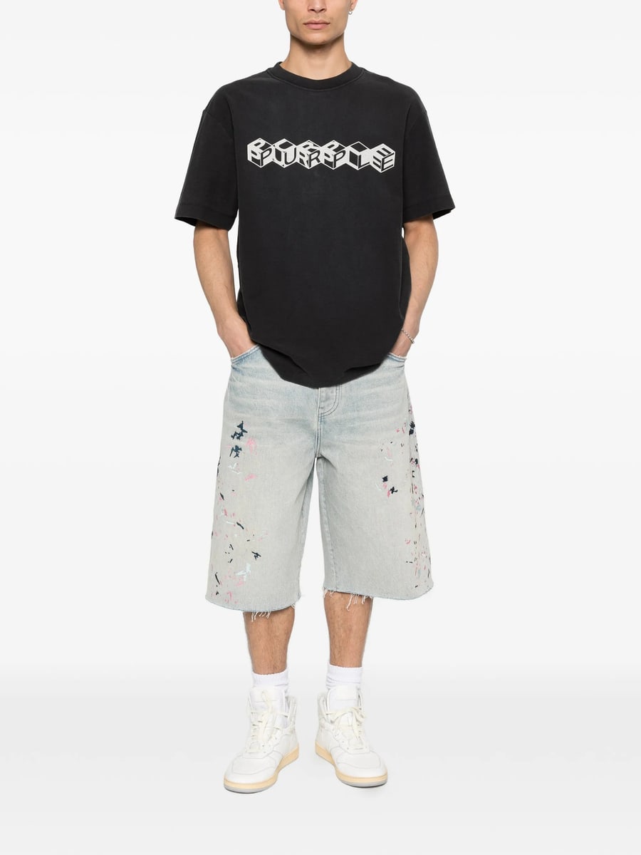 Purple Brand Purple Brand Cube Textured T-shirt, view 4