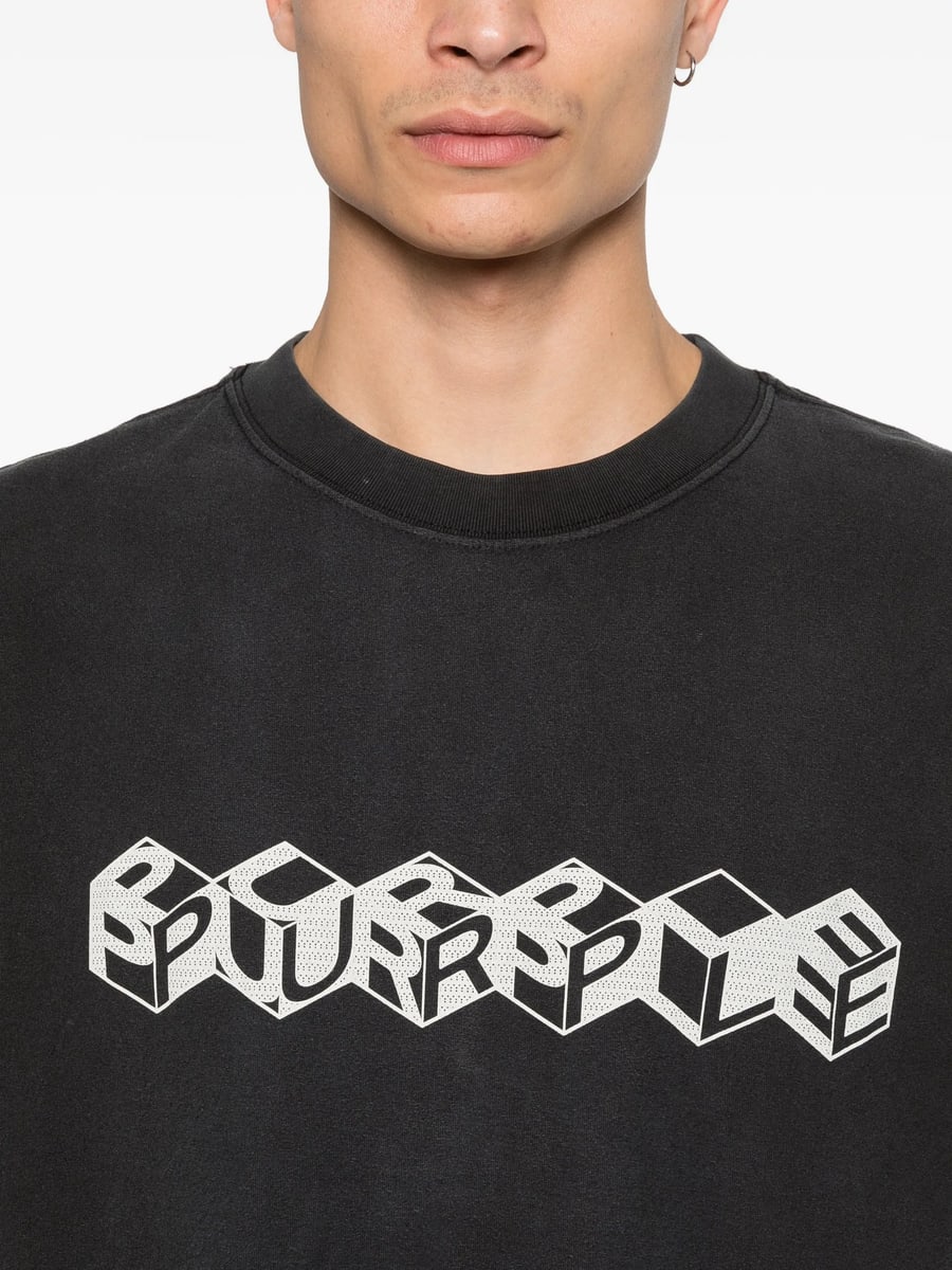 Purple Brand Purple Brand Cube Textured T-shirt, view 5