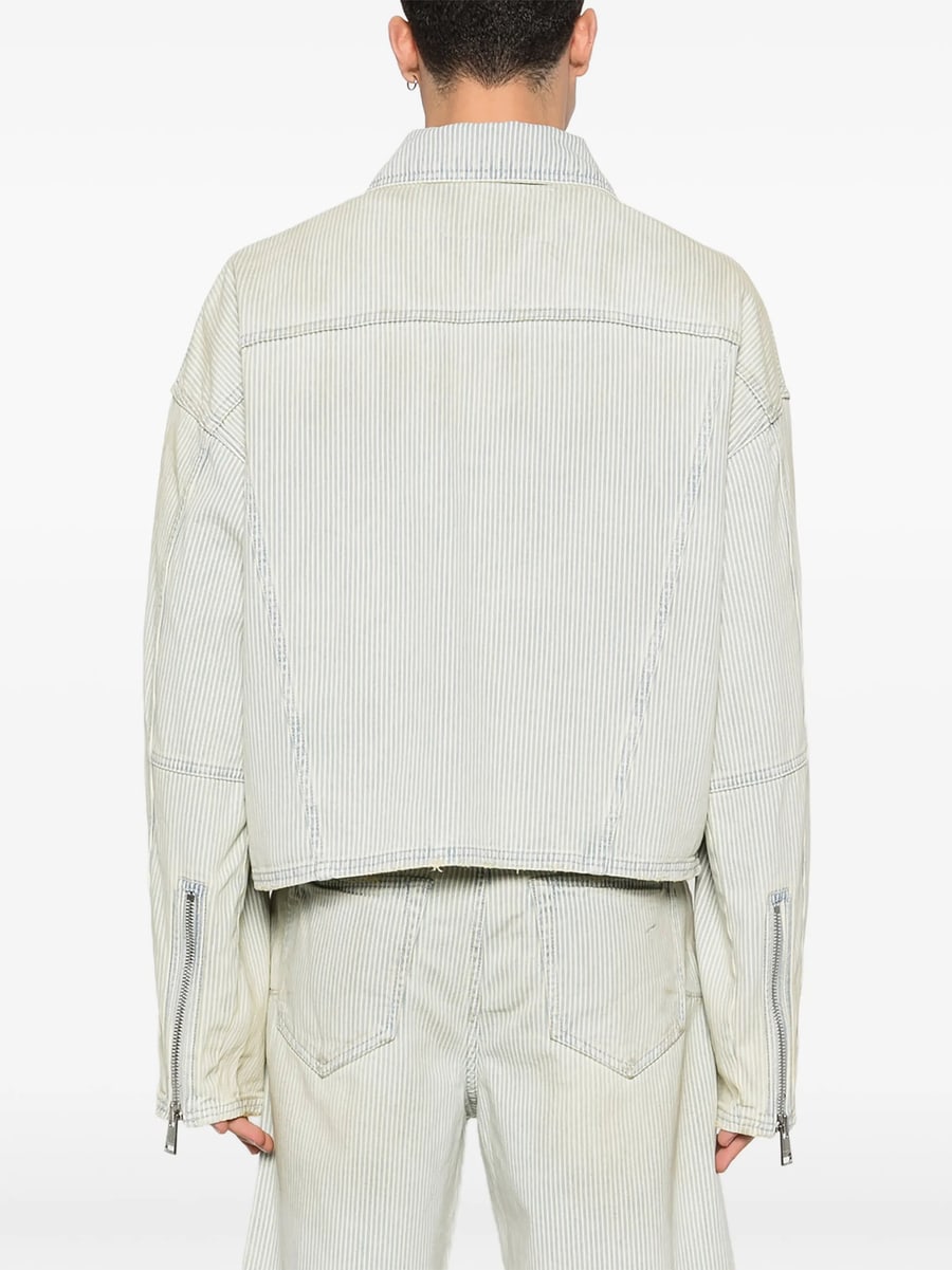 Purple Brand Purple Brand Striped Zip Jacket, view 5