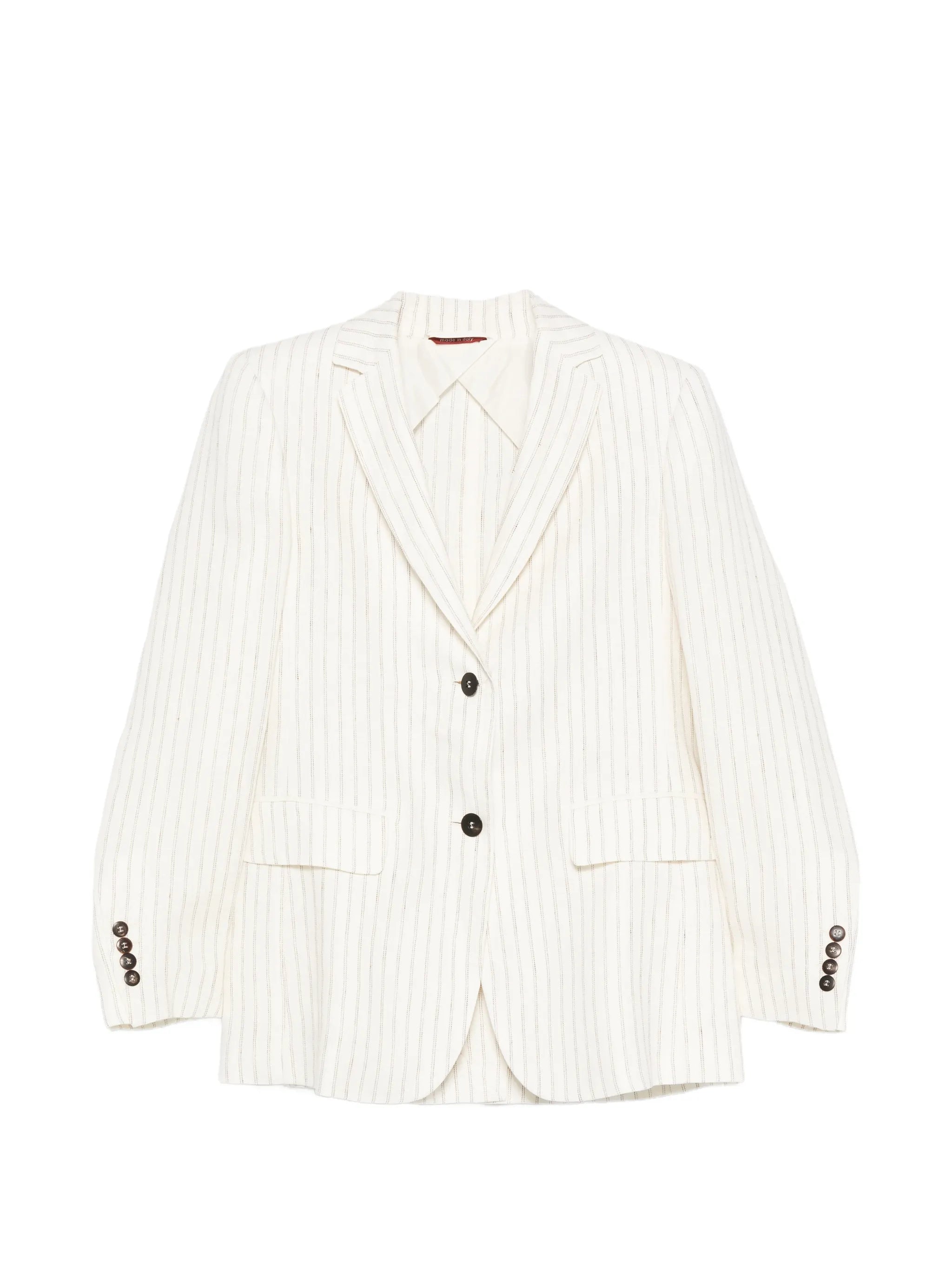 Max Mara Studio Max Mara Studio Striped Button Jacket