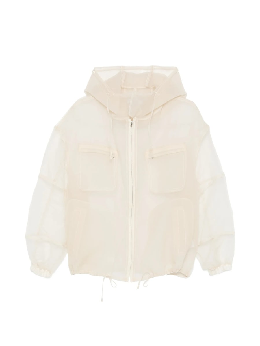 System System Hooded Chest-pocket Jacket