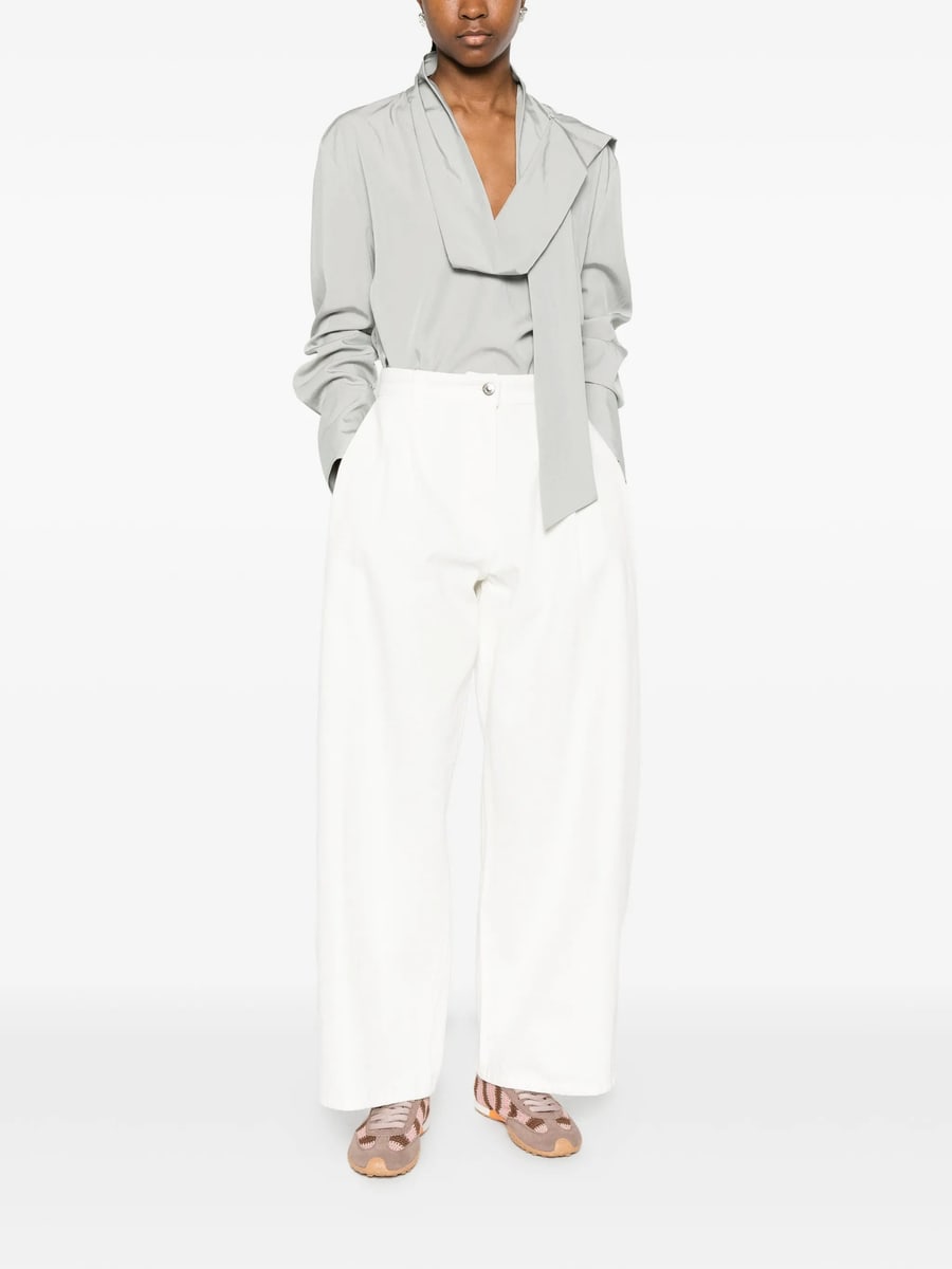 System System Button-fastening Pleated Jeans, view 2