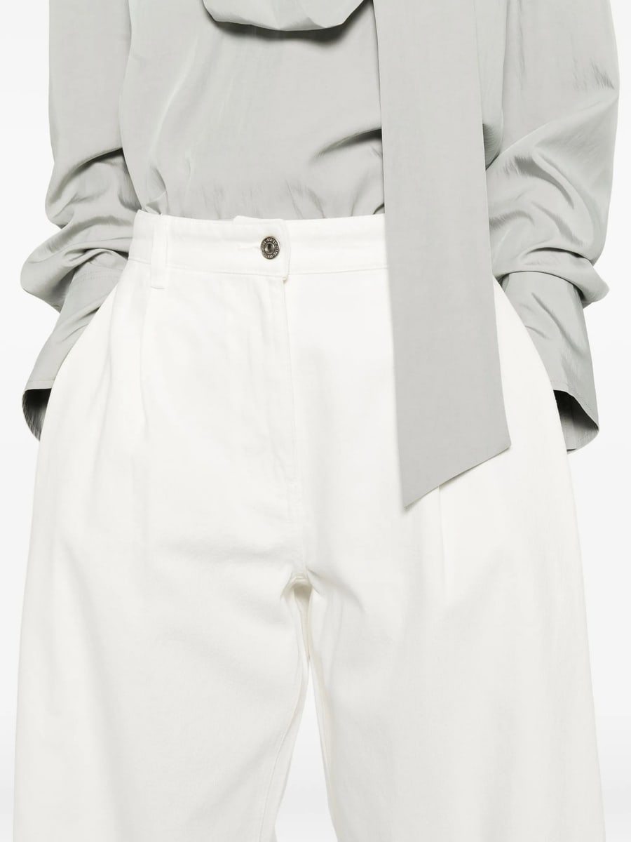 System System Button-fastening Pleated Jeans, view 4