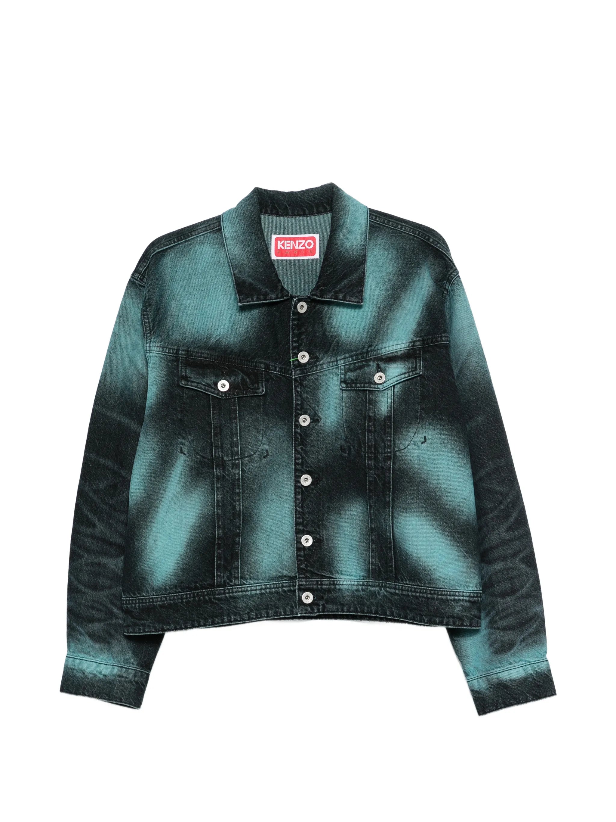 Kenzo Kenzo Boke Heart Logo-print Denim Jacket